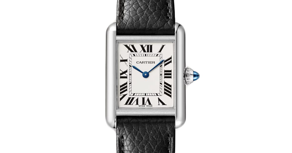 Cartier Tank Must Small Quartz Steel Silver Dial Leather Strap WSTA0110