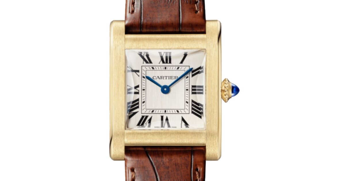 Cartier Tank Normale Large Yellow Gold Silver Dial Alligator Leather Strap WGTA0108 - BRAND NEW