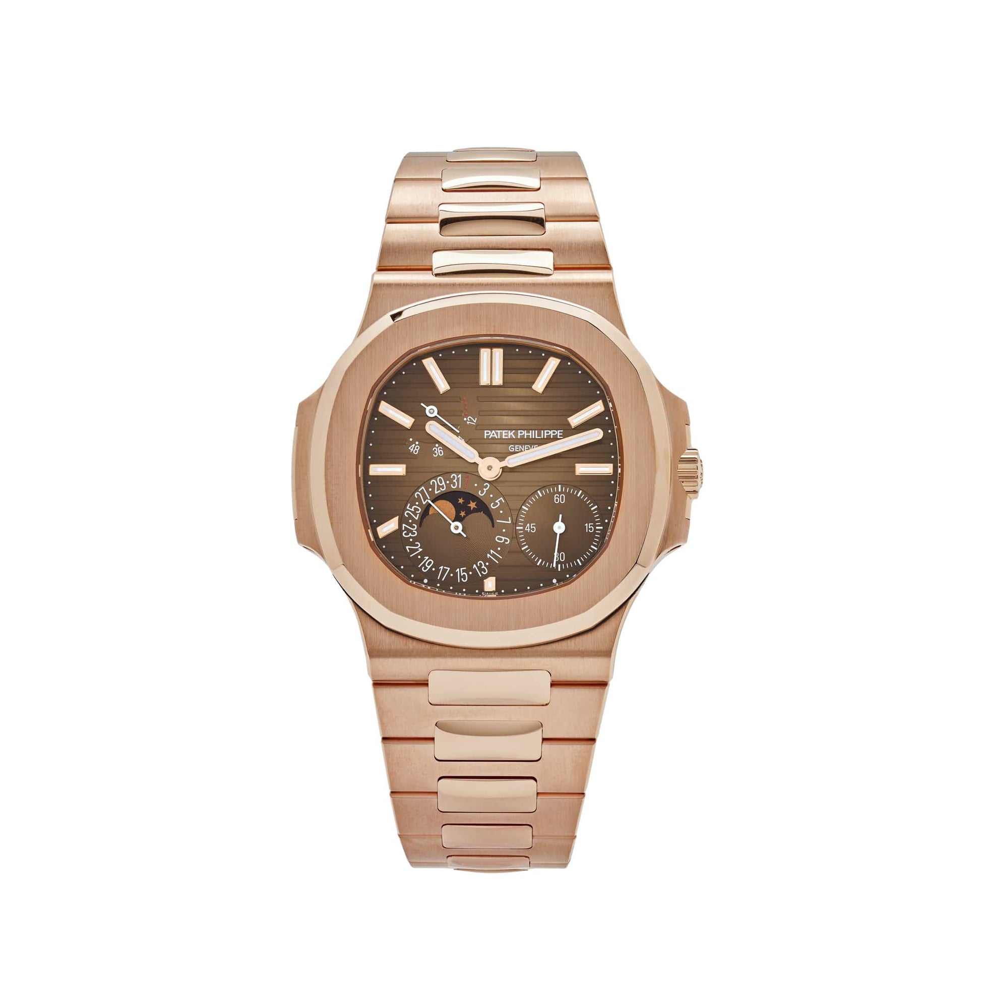 Patek Philippe Nautilus 5712R-001 Moonphase Brown Dial Rose Gold