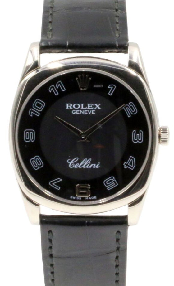 Rolex Cellini 33 mm cellini 4233-9 White Gold Black