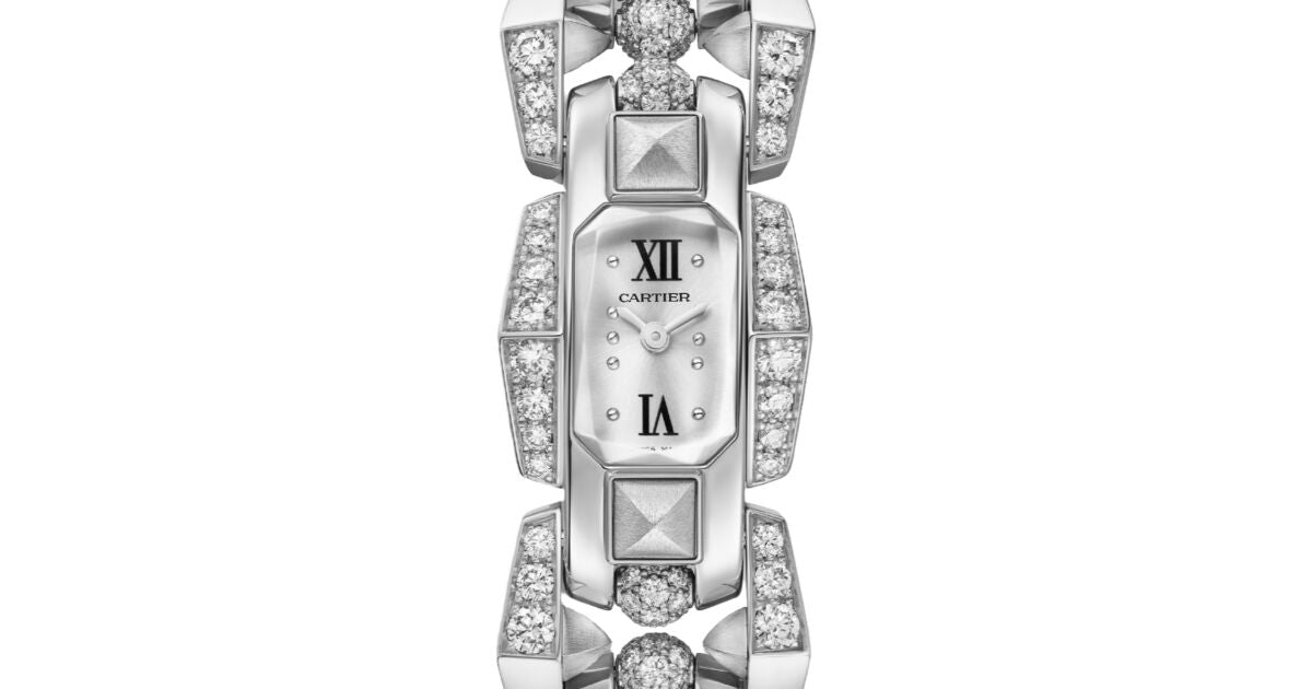 Clash [Un]limited Quartz Small White Gold Diamond Silvered Sunray Dial WJMB0002