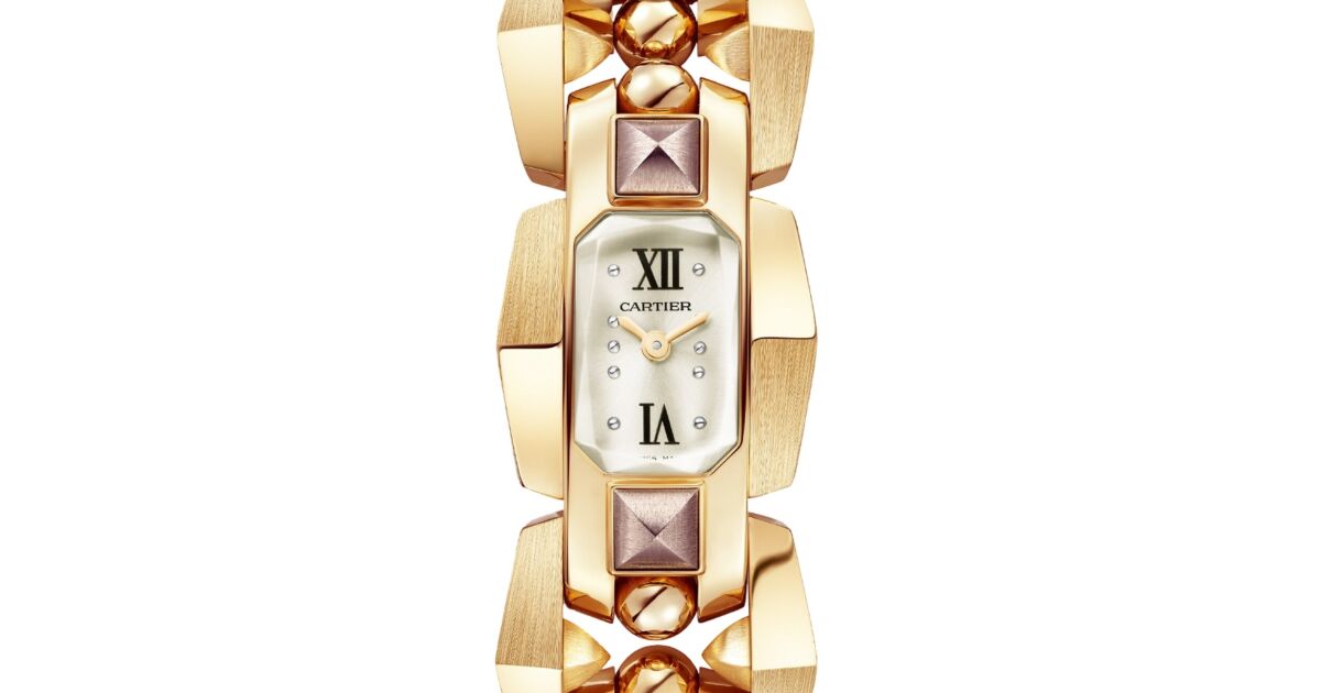 Clash [Un]limited Quartz Small Yellow and Purple Gold Silvered Sunray Dial WGMB0002