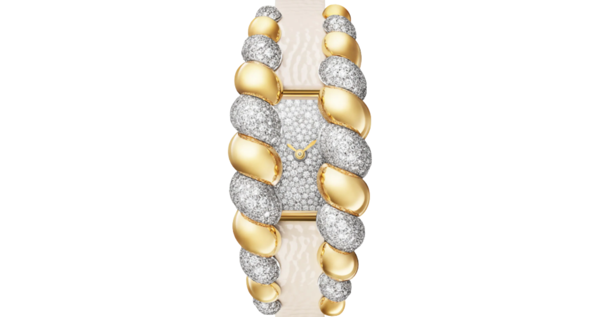 Cartier Tressage Quartz 18K Yellow Gold Brilliant-Cut Diamonds Dial HPI01690 - BRAND NEW