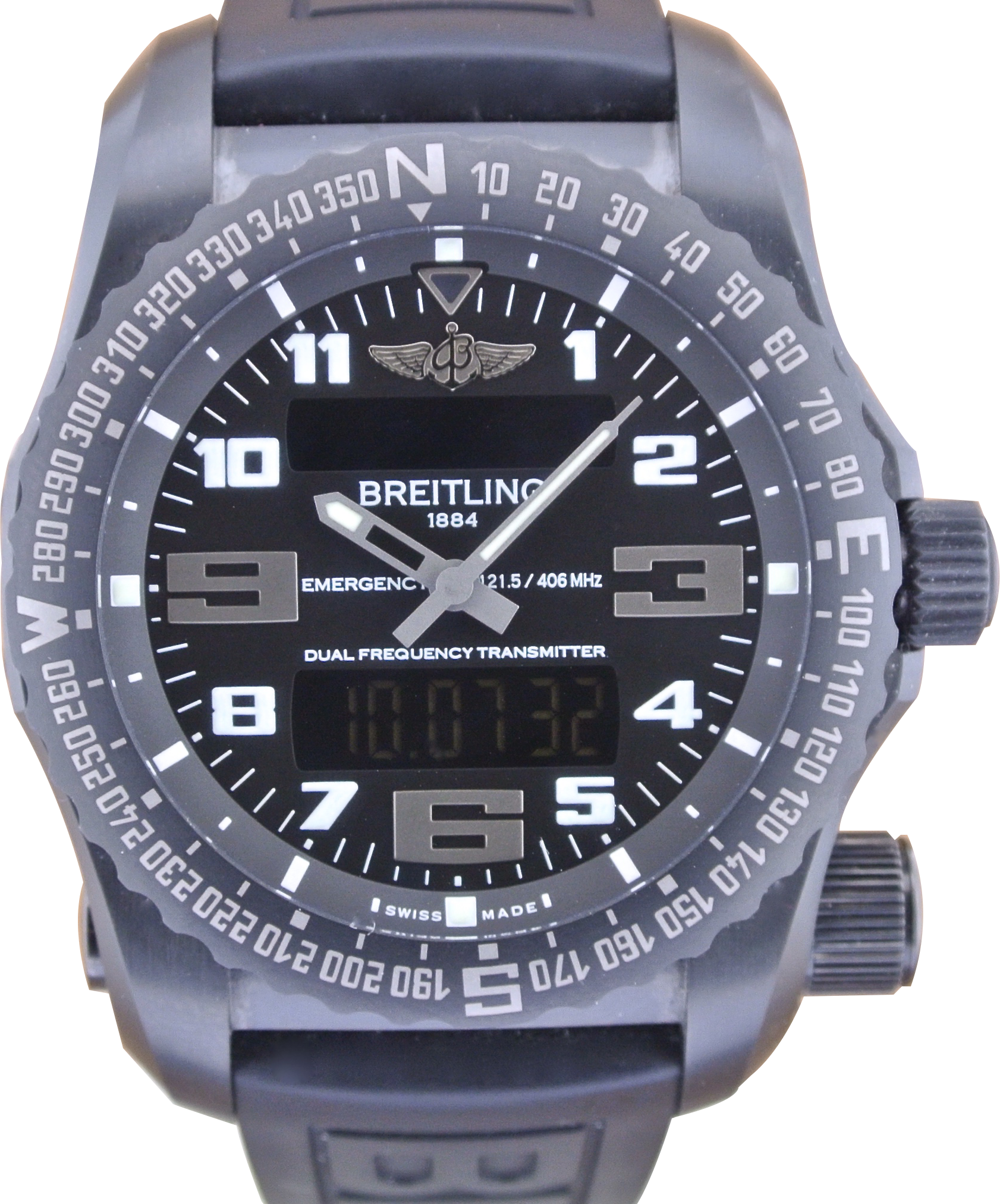 Breitling V7632522|BC46|156S|V20DSA.2 Emergency 51mm Titanium BRAND NEW