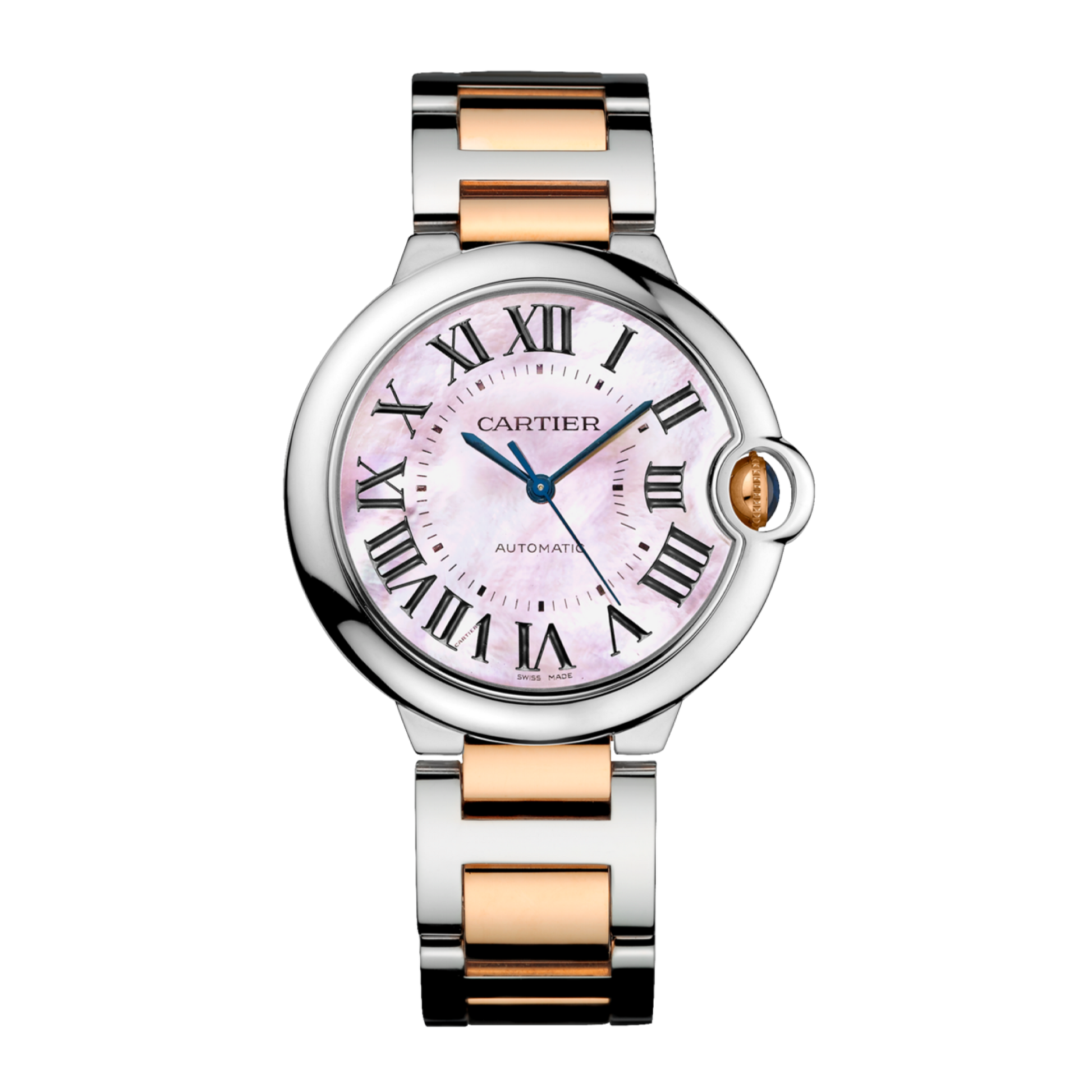 CARTIER WE902031 BALLON BLUE DE 36mm PINK GOLD STEEL BRAND NEW