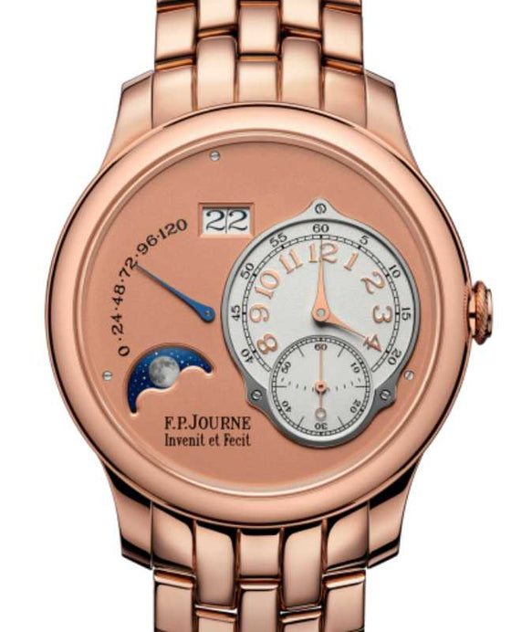 F.P.Journe Classique Lune LN Rose Gold Bracelet Salmon Dial