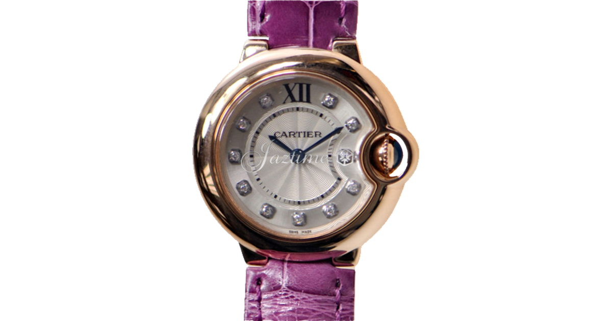 CARTIER WE902050 BALLON BLUE DE 28mm PINK GOLD BRAND NEW