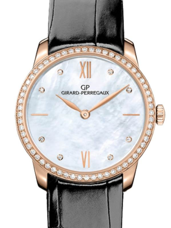 Girard Perregaux 1966 30MM Pink Rose Gold Mother of Pearl Diamond Dial & Bezel 49528D52A771-CK6A