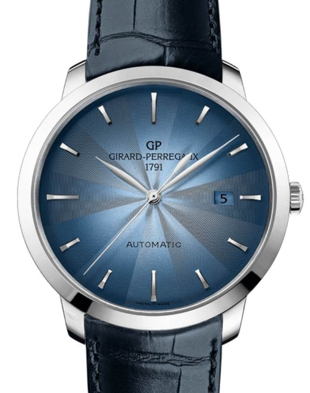 Girard Perregaux 1966 40mm Stainless Steel Blue/Sunray Motif DIal 49555-11-431-BB60