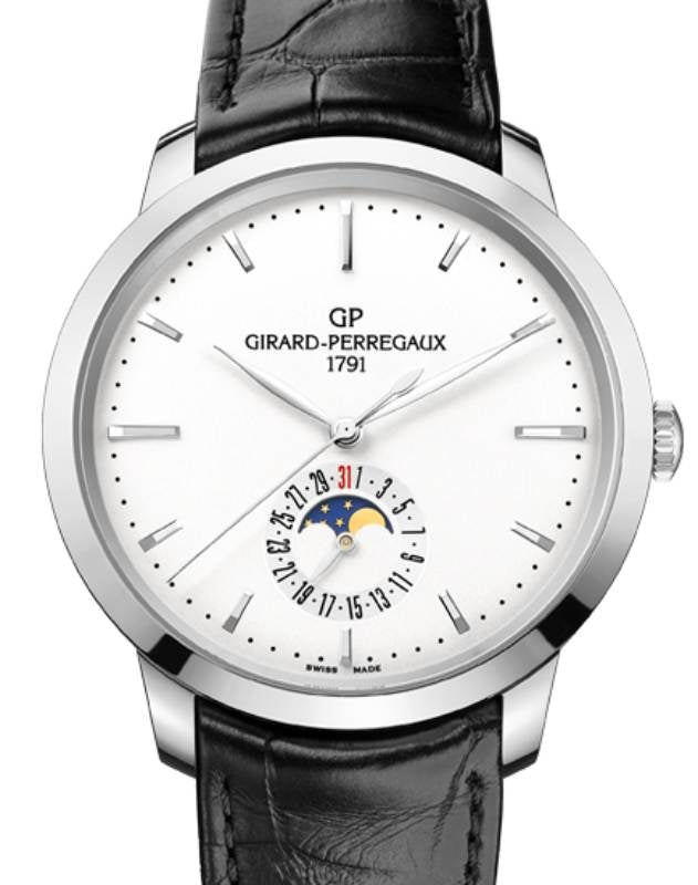Girard Perregaux 1966 Date and Moon Phases 40mm Stainless Steel 49545-11-131-BB60