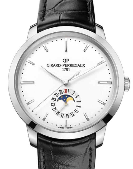 Girard Perregaux 1966 Date and Moon Phases 40mm Stainless Steel 49545-11-131-BB60