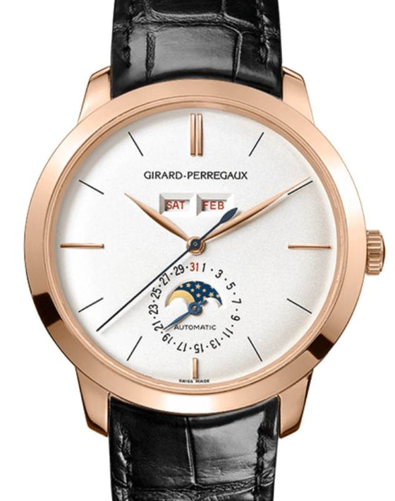 Girard Perregaux 1966 Full Calendar 40mm Pink Rose Gold 49535-52-151-BK6A