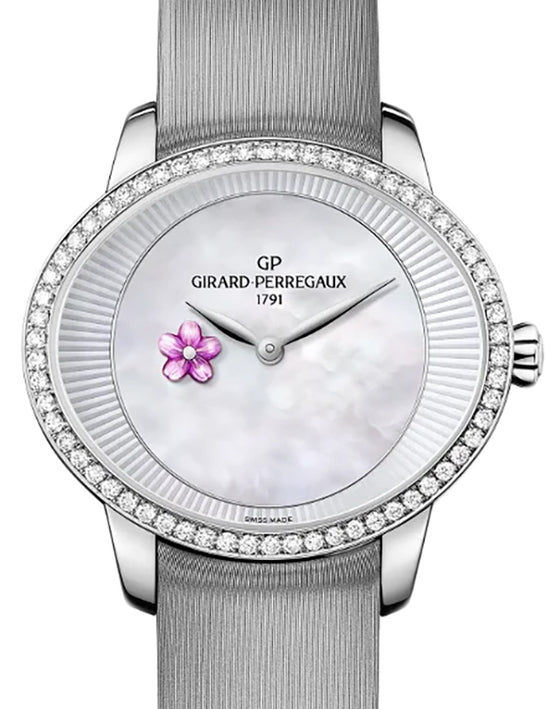 Girard Perregaux Cat's Eye Plum Blossom Stainless Steel/Diamonds Mother of Pearl Dial 80484D11A701-HK7A