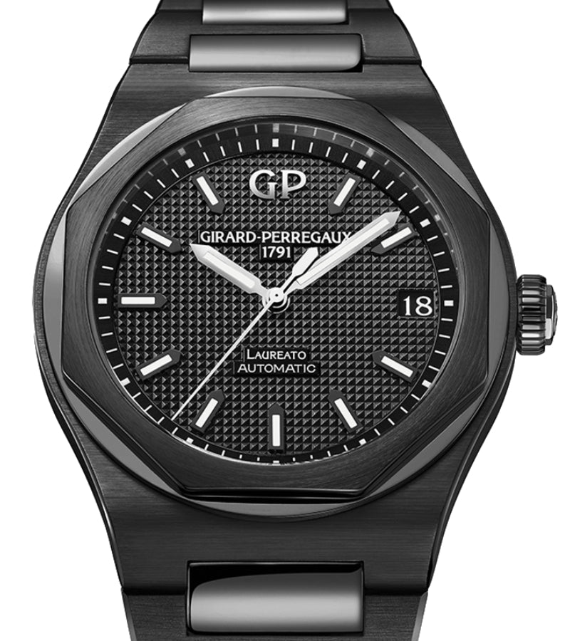 Girard Perregaux Laureato 42mm Black Ceramic 81010-32-631-32A - BRAND NEW