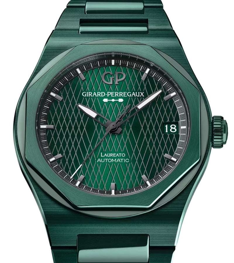 Girard Perregaux Laureato 42mm Green Ceramic Aston Martin Edition 81010-32-3081-1CX
