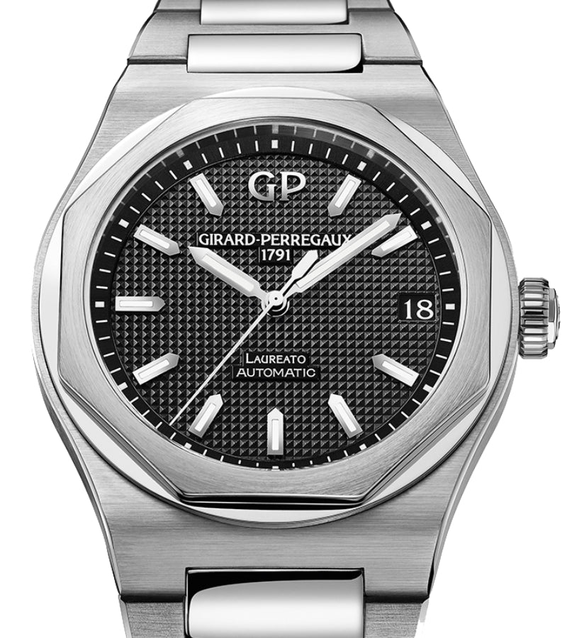 Girard Perregaux Laureato 42mm Stainless Steel Black Dial 81010-11-634-11A