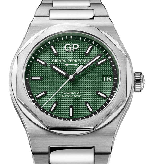 Girard Perregaux Laureato 42mm Stainless Steel Green Dial 81010-11-3153-1CM