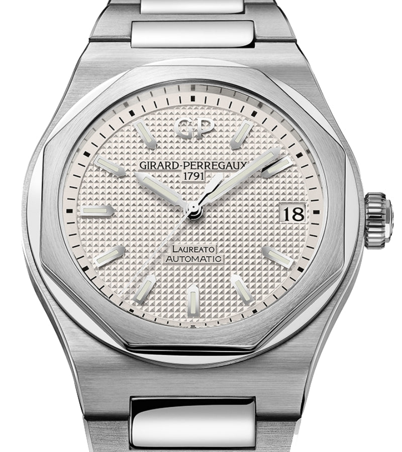 Girard Perregaux Laureato 42mm Steel Silver Dial 81010-11-131-11A
