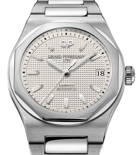 Girard Perregaux Laureato 42mm Steel Silver Dial 81010-11-131-11A