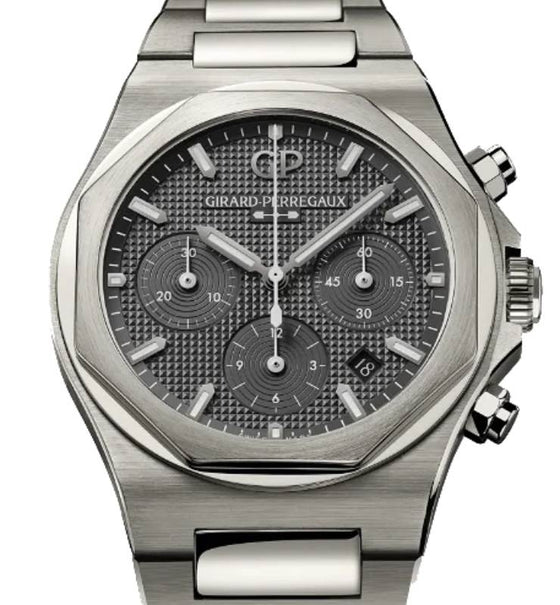 Girard Perregaux Laureato Chronograph TI49 Titanium 42mm Grey Dial 81020-21-3263-1CM - BRAND NEW