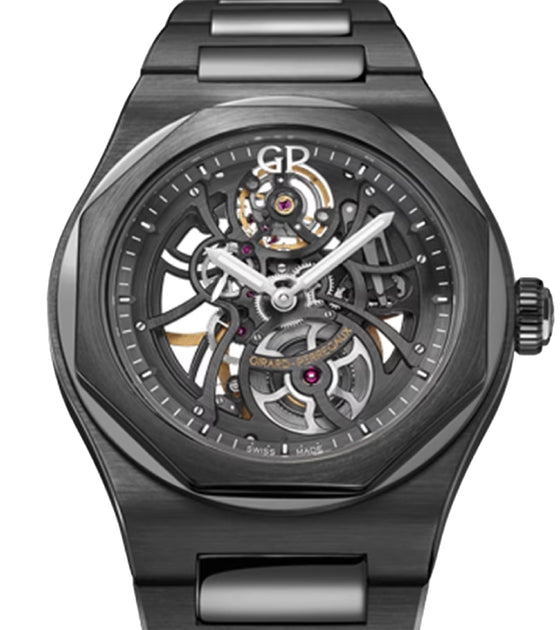 Girard Perregaux Laureato Skeleton Ceramic 42mm 81015-32-001-32A - BRAND NEW