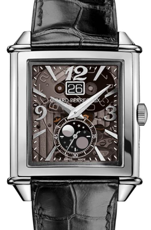 Girard Perregaux Vintage 1945 XXL Large Date and Moon Phases Steel 25882-11-223-BB6B