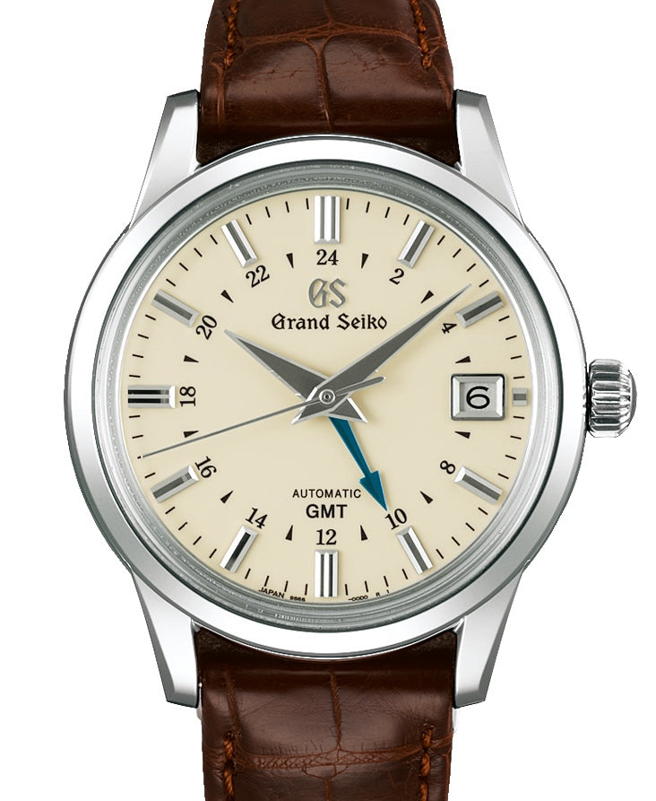 Grand Seiko Elegance Automatic GMT Steel Ivory Dial SBGM221 - BRAND NEW