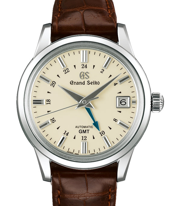 Grand Seiko Elegance Automatic GMT Steel Ivory Dial SBGM221 - BRAND NEW