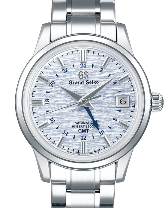 Grand Seiko Elegance Hi-Beat GMT Steel Blue Silver Shosho Dial SBGJ249 - BRAND NEW