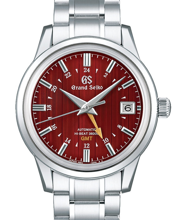 Grand Seiko Elegance Hi-Beat GMT Steel Red Dial SBGJ273 - BRAND NEW