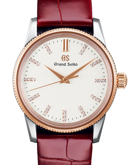 Grand Seiko Elegance Quartz Steel/Rose Gold White Dial SBGX346 - BRAND NEW