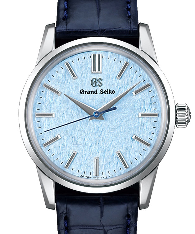 Grand Seiko Elegance Quartz Steel Snow Pattern Pale Blue Dial SBGX353 - BRAND NEW