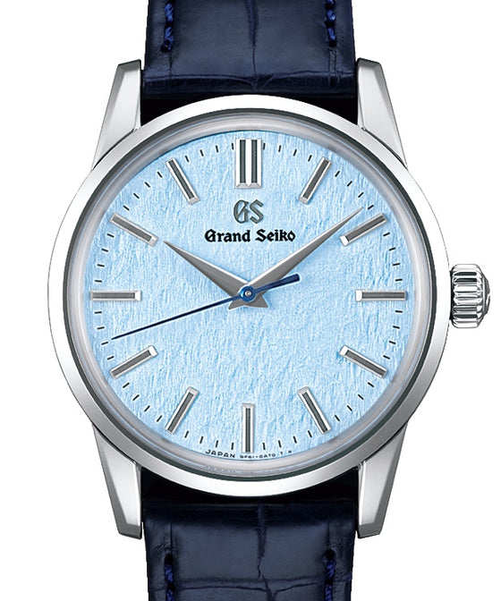 Grand Seiko Elegance Quartz Steel Snow Pattern Pale Blue Dial SBGX353 - BRAND NEW