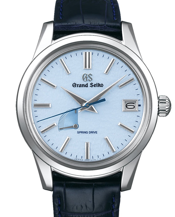 Grand Seiko Elegance Spring Drive Steel Blue Snowflake Dial SBGA407 - BRAND NEW