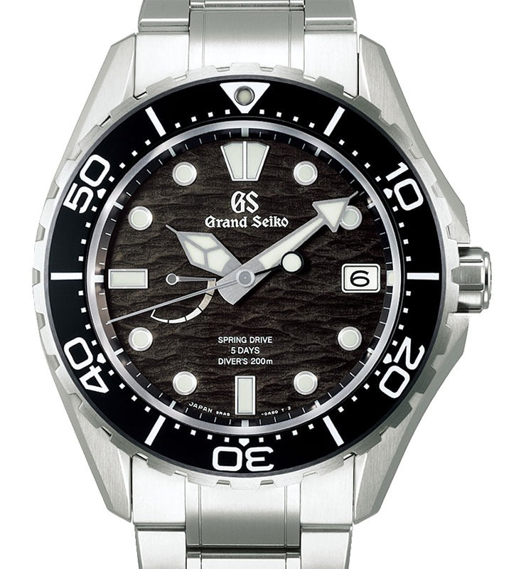 Grand Seiko Evolution 9 Diver's Watch Titanium Deep Black Dial SLGA015 - BRAND NEW
