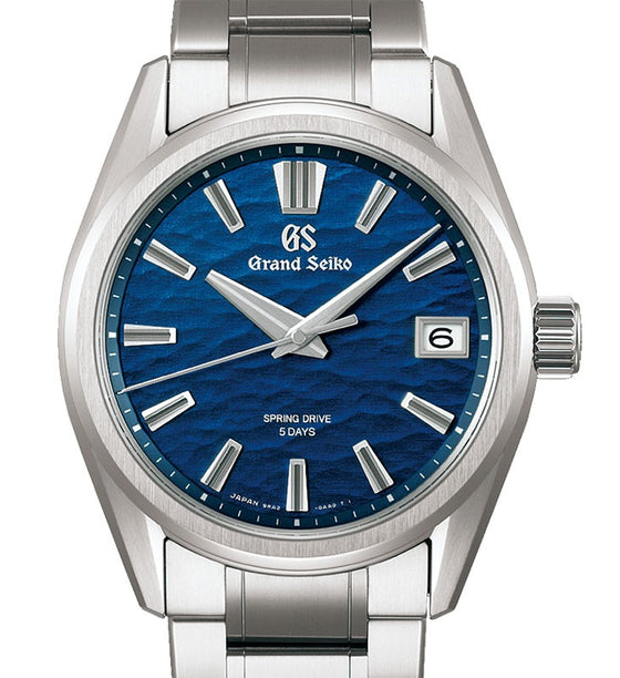 Grand Seiko Evolution 9 Spring Drive Titanium Blue Dial SLGA019 - BRAND NEW