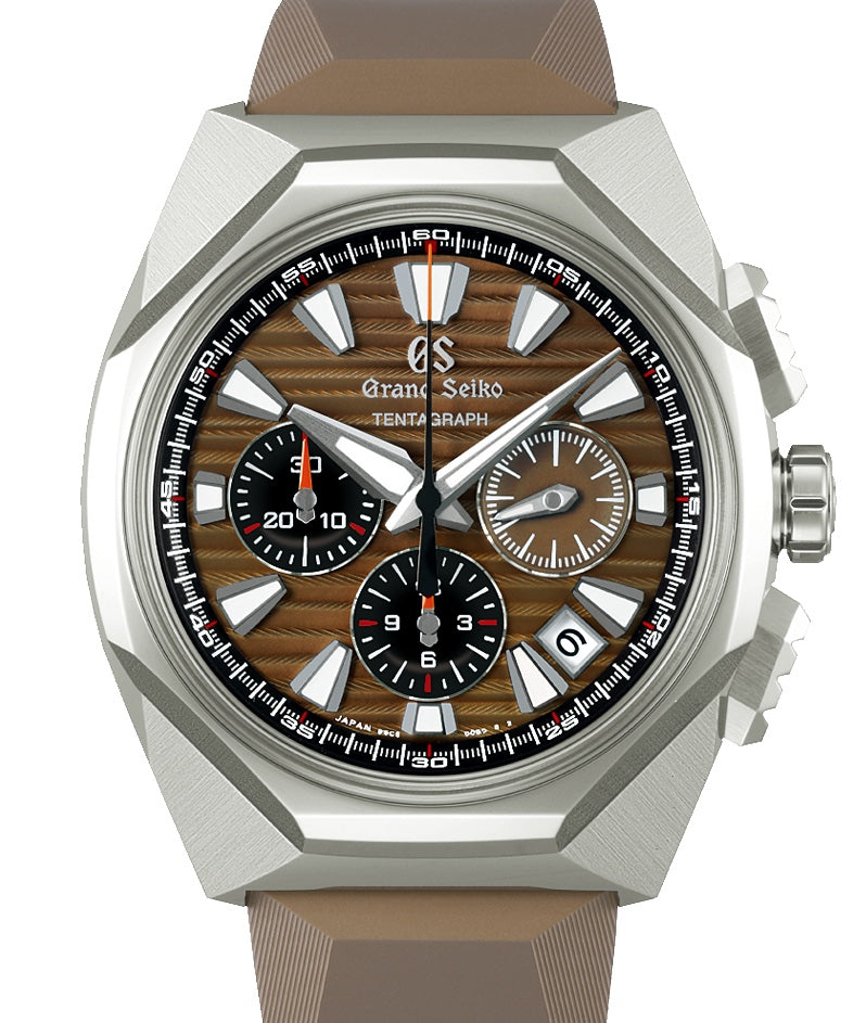 Grand Seiko Sport Tentagraph Tokyo Lion Titanium Brown Dial SLGC009 - BRAND NEW