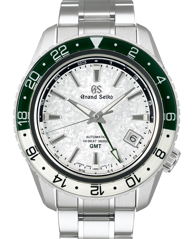 Grand Seiko Sport Hi-Beat GMT Triple Time Zone Steel Snow White Dial SBGJ277 - BRAND NEW