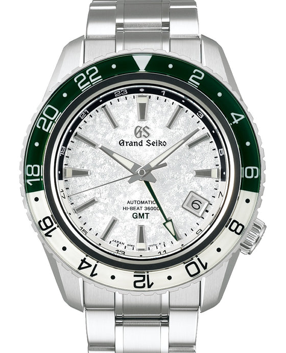 Grand Seiko Sport Hi-Beat GMT Triple Time Zone Steel Snow White Dial SBGJ277 - BRAND NEW