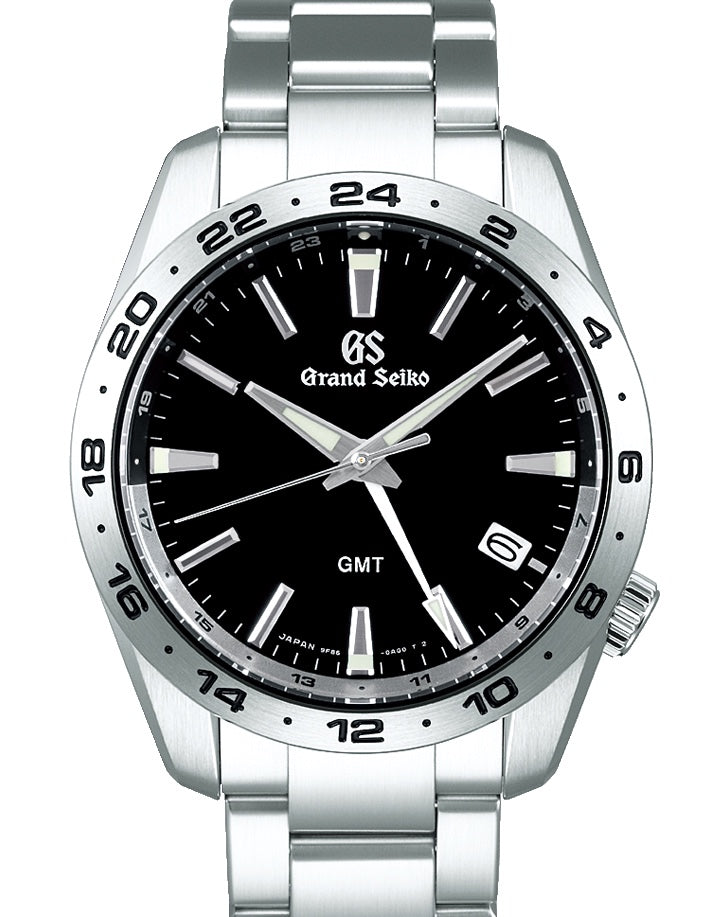 Grand Seiko Sport Quartz GMT Steel Black Dial SBGN027 - BRAND NEW