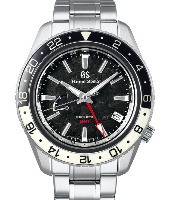 Grand Seiko Sport Spring Drive GMT Steel Black Rock Pattern Dial SBGE277 - BRAND NEW