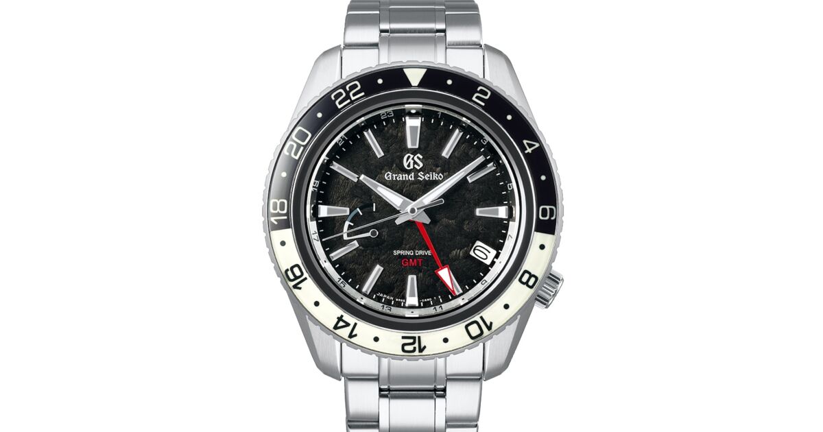 Grand Seiko 9R Spring Drive GMT Steel Black Dial SBGE027 - PRE OWNED
