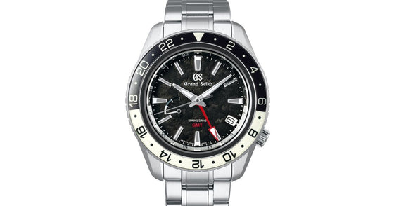 Grand Seiko 9R Spring Drive GMT Steel Black Dial SBGE027 - PRE OWNED