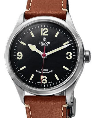 Tudor Heritage Ranger 79910 Black Arabic & Index Stainless Steel & Leather 41mm BRAND NEW