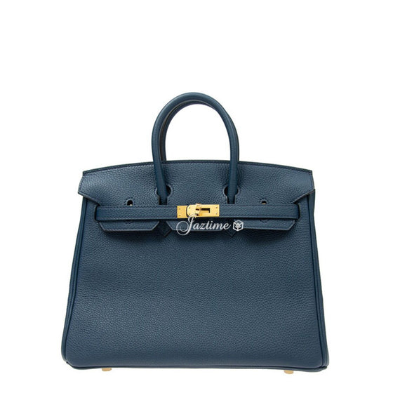 Hermès Birkin 25 Togo Blue De Prusse Gold Hardware