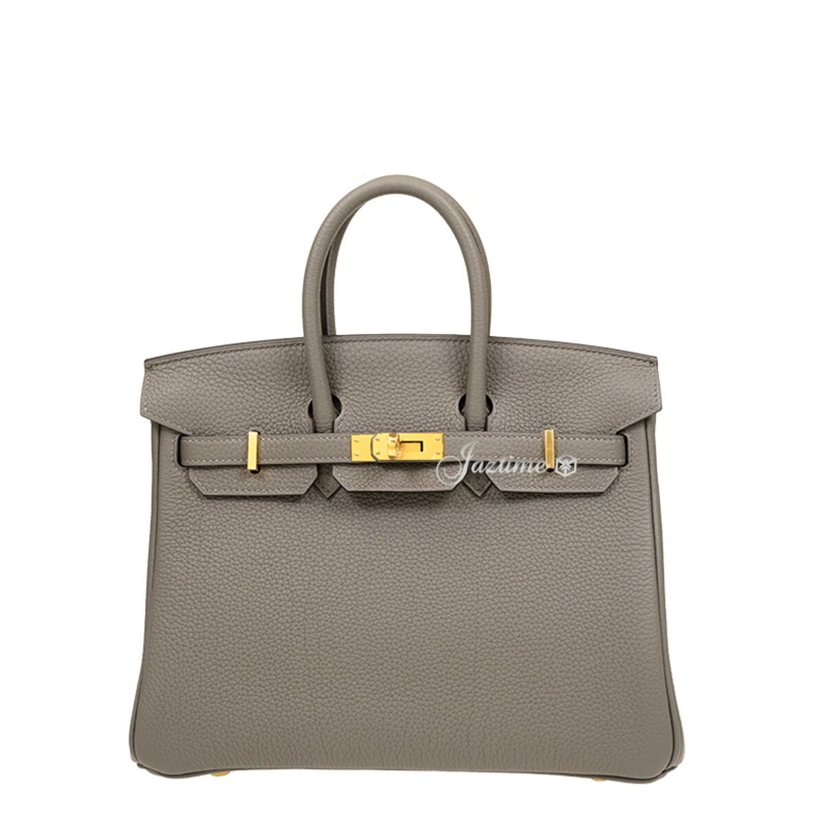 Hermès Birkin 25 Togo Gris Meyer Gold Hardware — authentic Hermès bag at Bizak & Co.