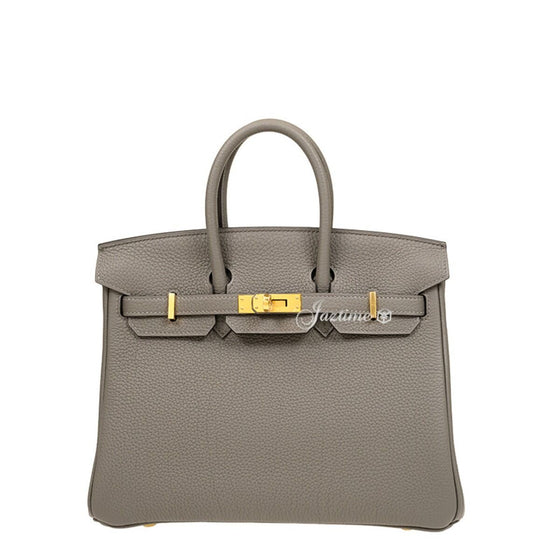 Hermès Birkin 25 Togo Gris Meyer Gold Hardware