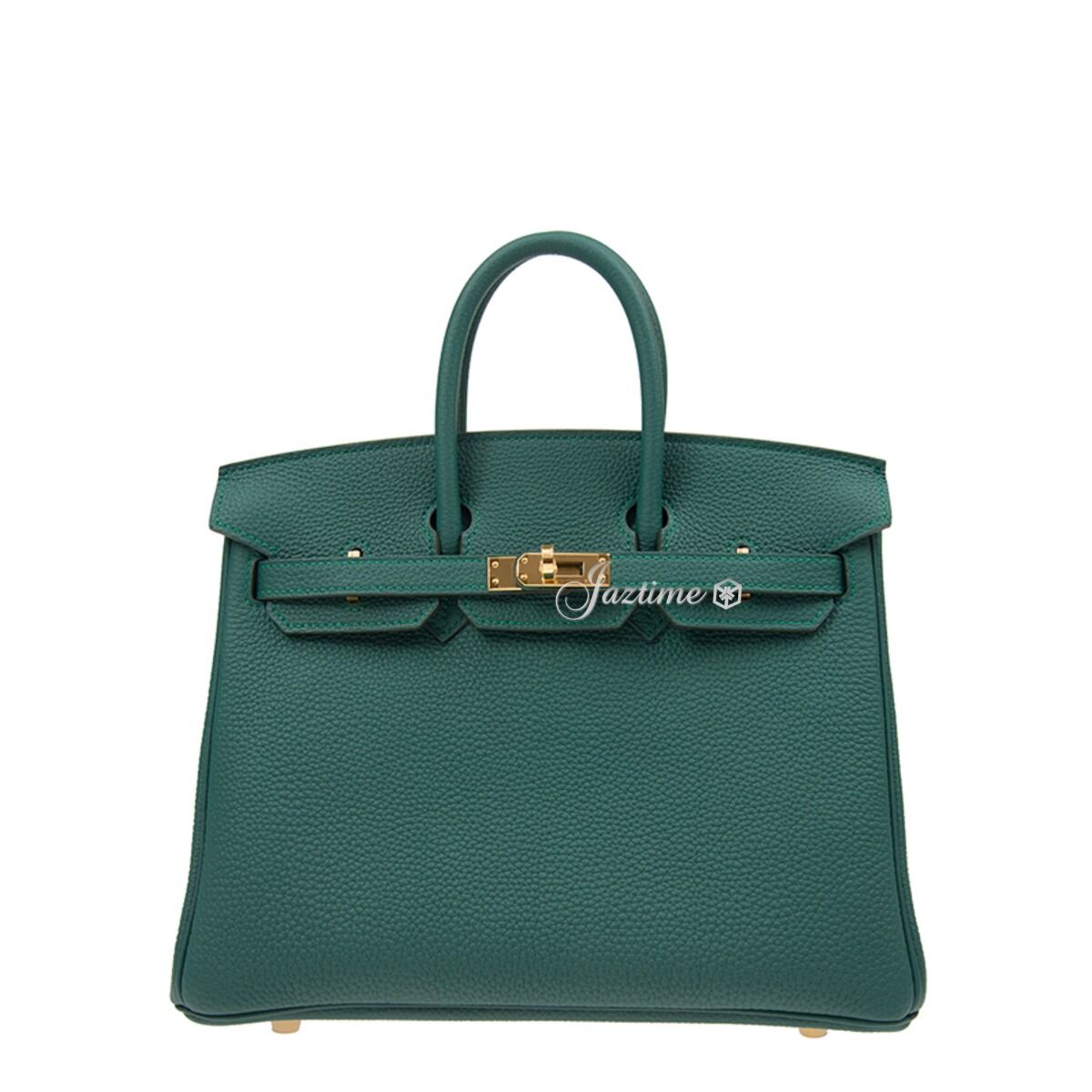 Hermès Birkin 25 Togo Malachite Gold Hardware — authentic Hermès bag at Bizak & Co.
