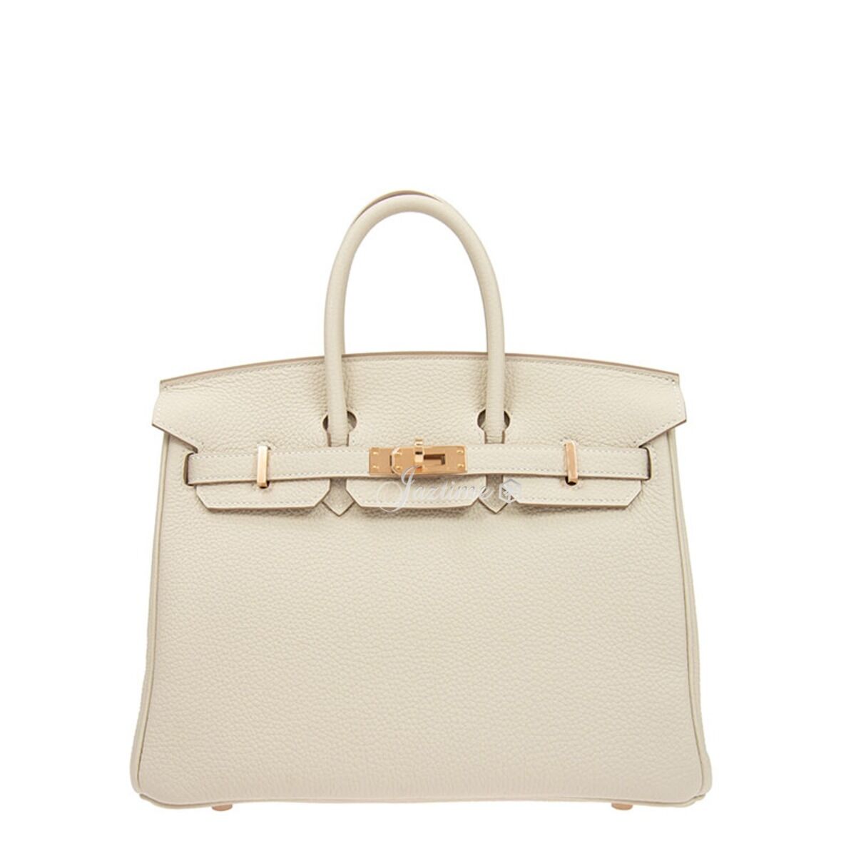 Hermès Birkin 25 Togo Craie Gold Hardware — authentic Hermès bag at Bizak & Co.