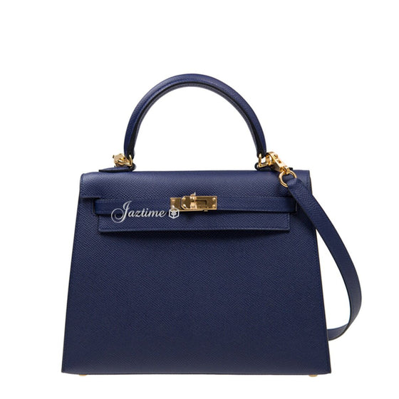 Hermès Kelly 25 Epsom Bleu Saphir Gold Hardware